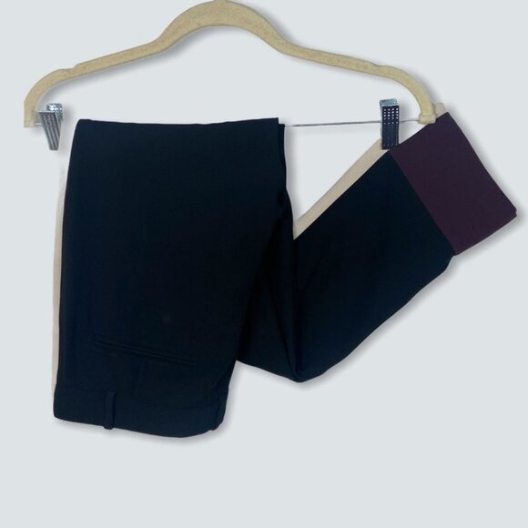 Aritzia Wilfred Alara Pants Japanese Crepe Fabric Skinny Trousers Black Size 6 - Picture 5 of 13